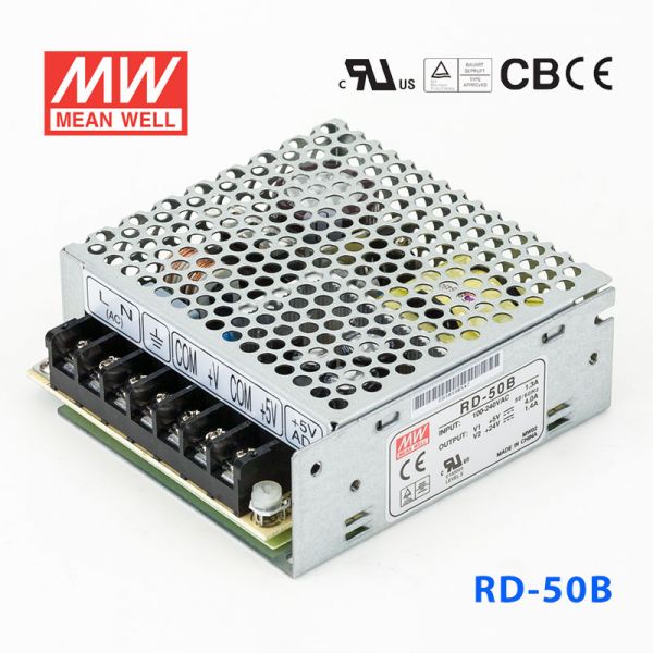 明纬开关电源RD-50B 50W +5V 6A +