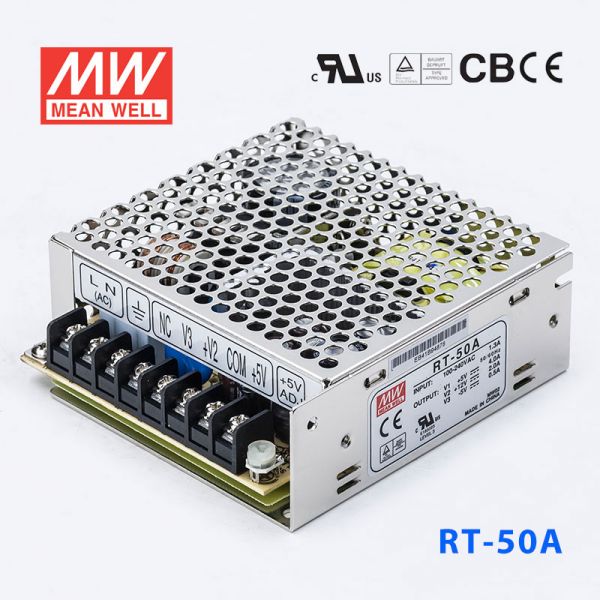 明纬电源RT-50A 50W +5V5A +12V2.5A