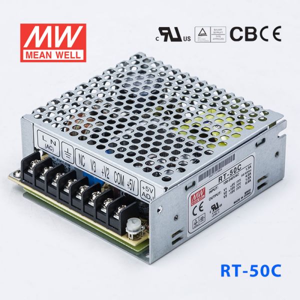 明纬电源RT-50C 50W +5V5A +15V2A -