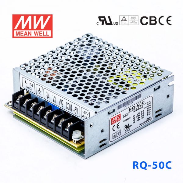 RQ-50C 50W +5V6A +15V1.5A -5V1A -15V1