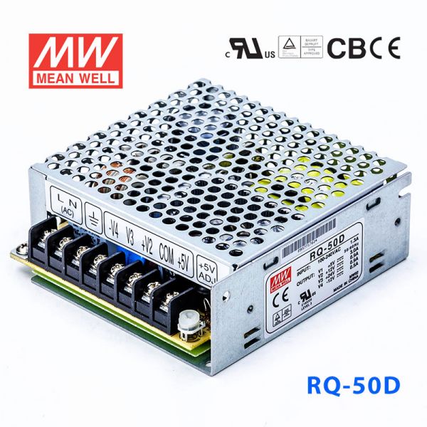 RQ-50D 50W +5V6A +12V1.5A +24V1A -12V