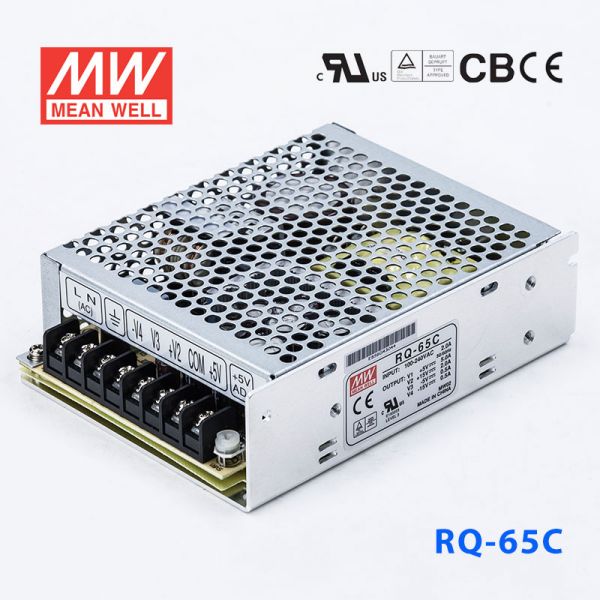 RQ-65C 65W +5V8A +15V3A -5V1A -15V1A四